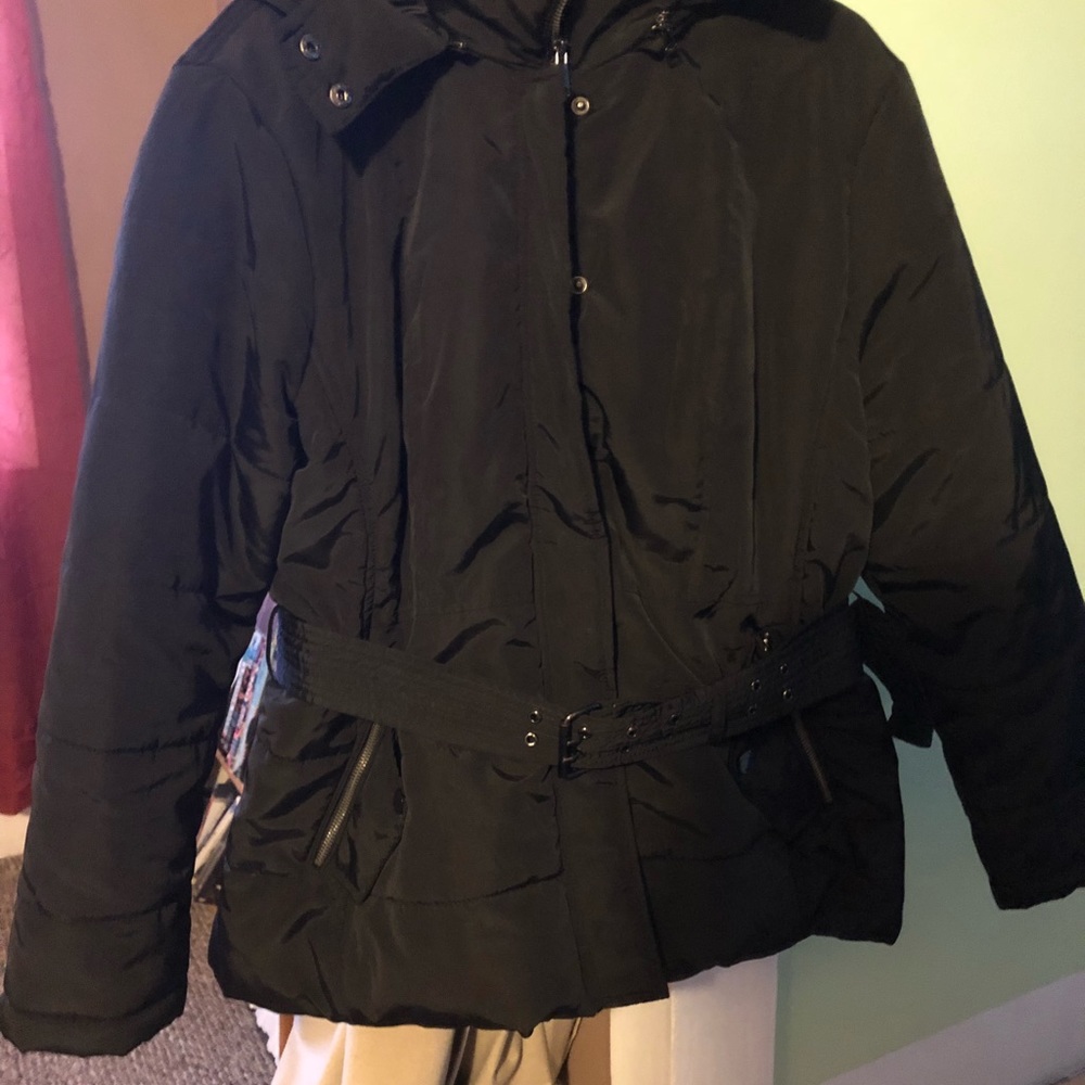 New York & Co Womens Black Winter Coat Size XL